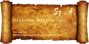 Szilczer Attila névjegykártya