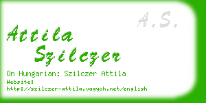 attila szilczer business card